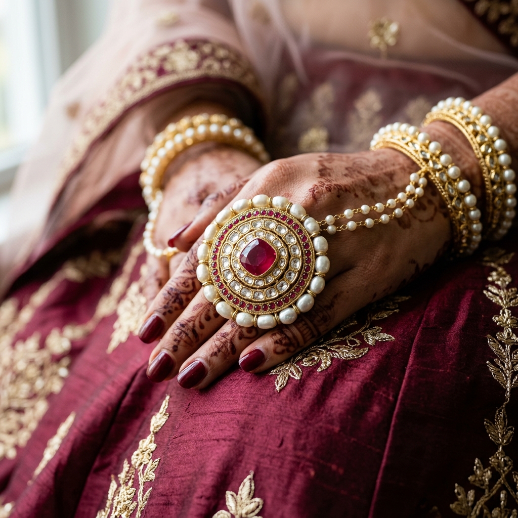Royal Kundan Cocktail Ring